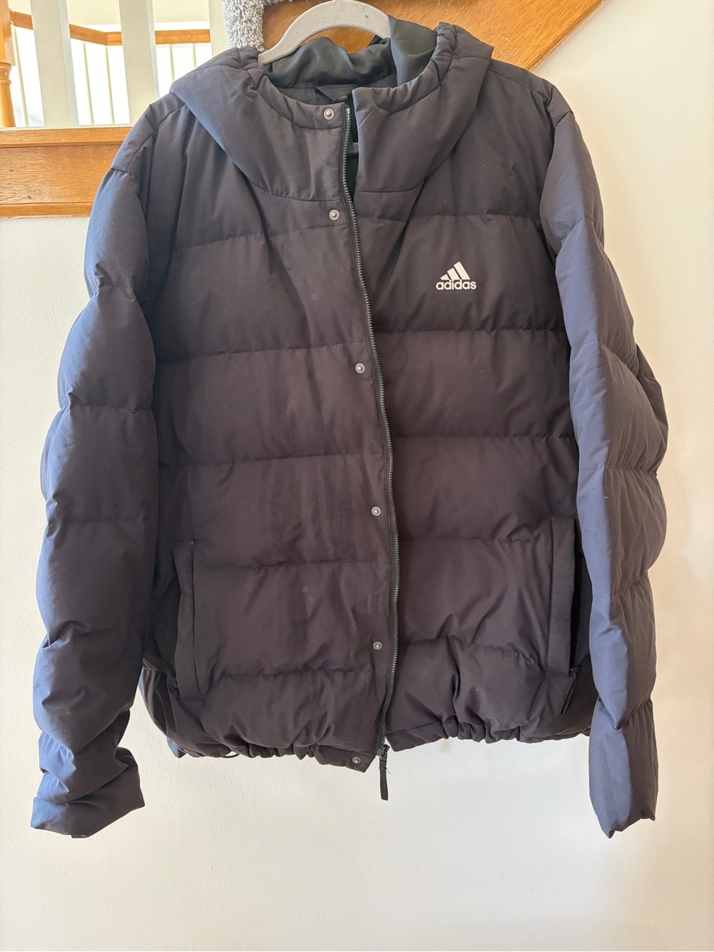 Adidas Mens Helionic Hooded Down Jacket Winter Coat - 2XL